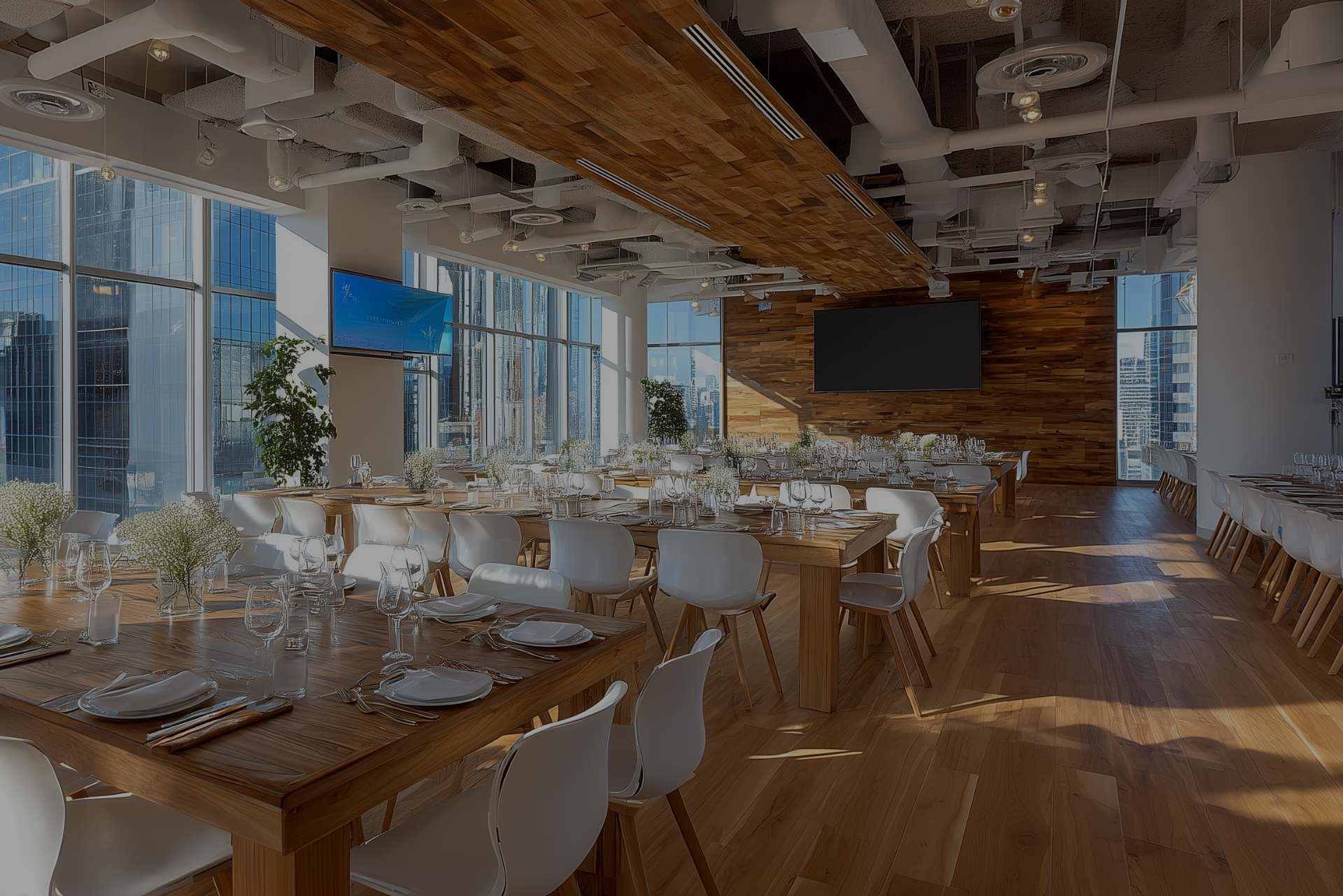 Modern office setting for corporate catering in Toronto
