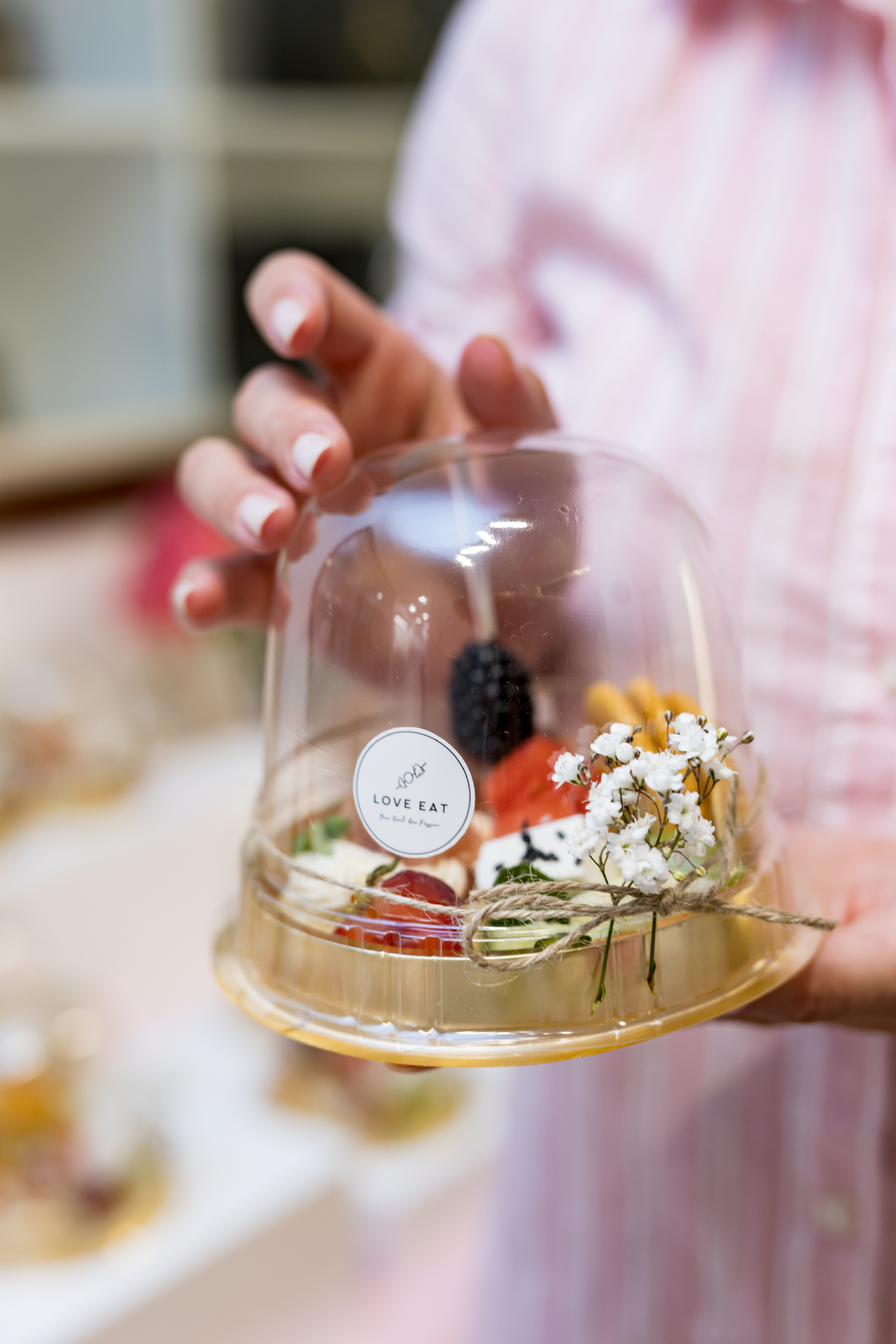 Interactive taco and charcuterie station setup