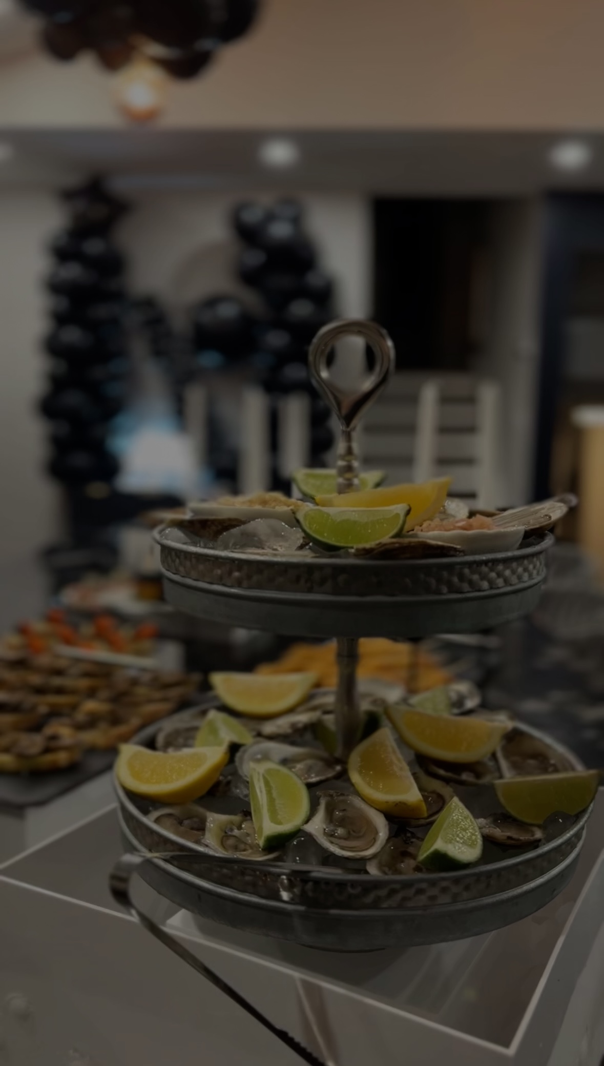 Elegant catered event in Toronto with appetizers and décor